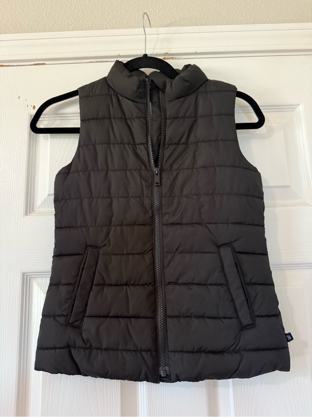 GAP Kid’s Quilted Puffer Vest - Black- Medium